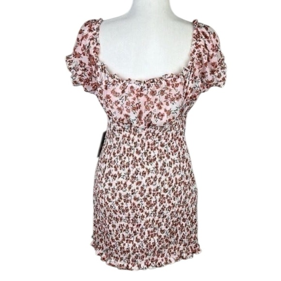 J for Justify Floral Ruched Mini Dress Size Large NWT - Picture 5 of 8